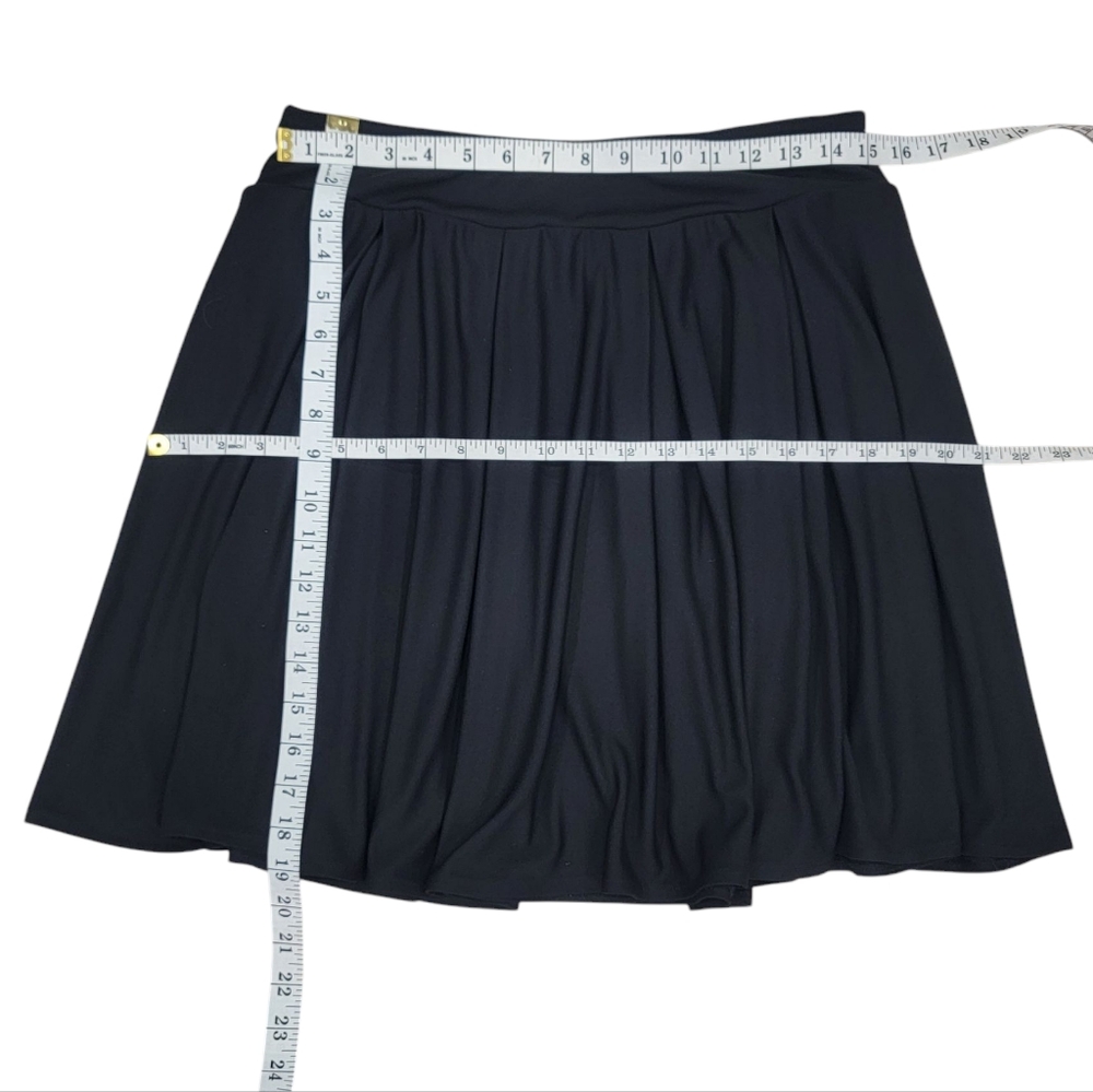Black Pleated Skirt Balletcore Sporty Tennis Girlie Flared Women’s L/XL - Picture 8 of 12